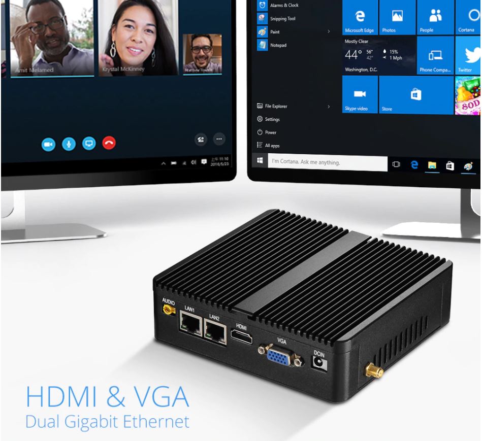 Мини ПК Intel. Домашний / офисный компьютер на Windows 10 с wifi