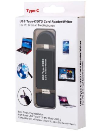 Кардридер USB OTG MicroUSB для ПК, смартфонов, планшетов