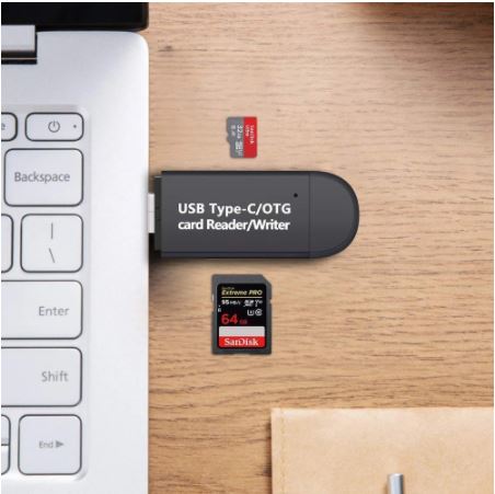 Кардридер USB OTG MicroUSB для ПК, смартфонов, планшетов