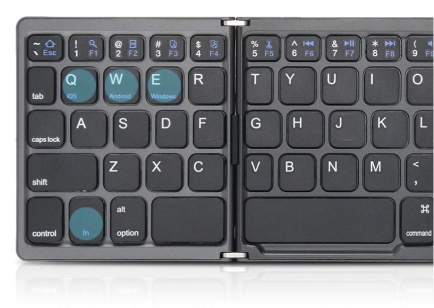 Портативная складная беспроводная клавиатура Bluetooth для планшета IOS Android Windows ipad