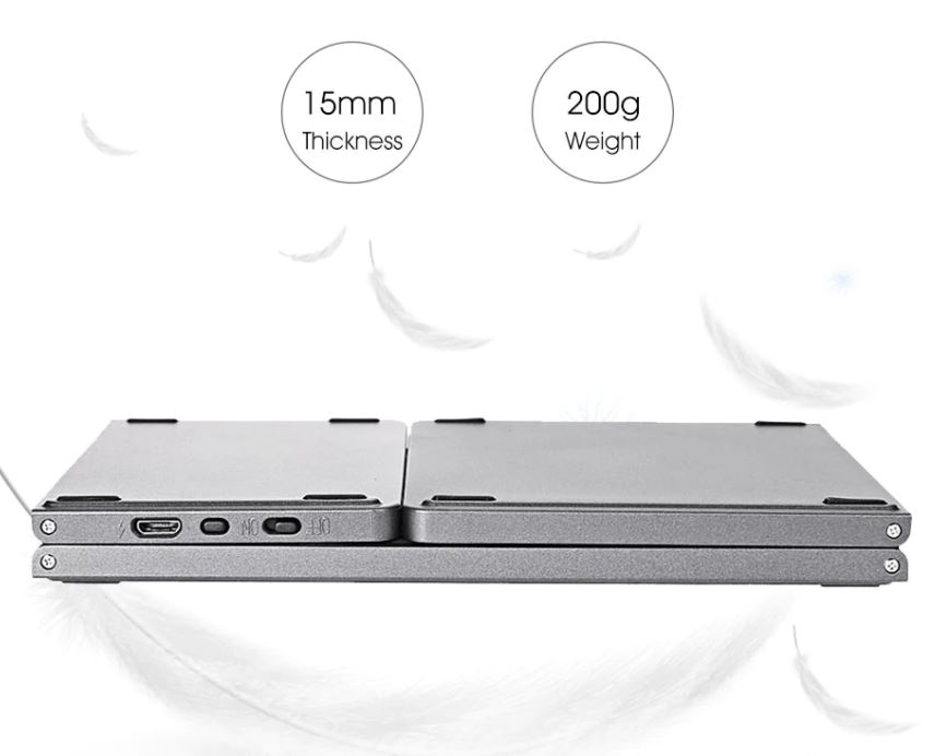 Портативная складная беспроводная клавиатура Bluetooth для планшета IOS Android Windows ipad