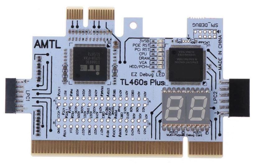 Пост карта DEBUG PCI PCI-E LPC. Для диагностика материнской платы ПК, ноутбука