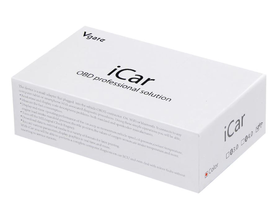 Диагностический сканер OBD ELM327 Vgate iCar2 Bluetooth / Wi-Fi Диагностика автомобиля