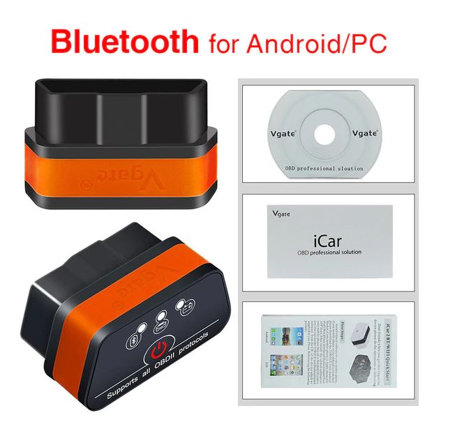 Диагностический сканер OBD ELM327 Vgate iCar2 Bluetooth / Wi-Fi Диагностика автомобиля
