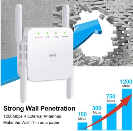 Усилитель Wi-Fi сигнала 2,4G 5G (5 ГГц) + ретранслятор
