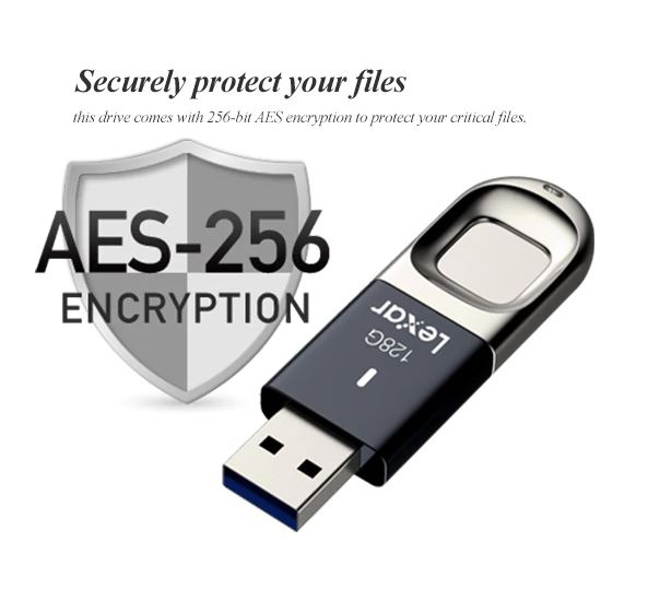 Флешка Lexar F35 USB 3.0 с шифрованием отпечатков пальцев