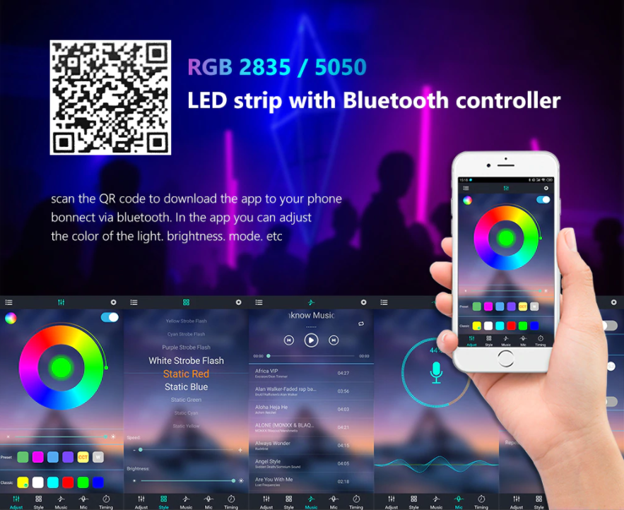 Светодиодная лента RGB (подсветка ) с алиэкспресс цена